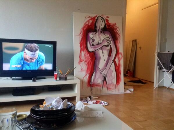 ttammist's tweet photo. Finishing #acrylic #painting #art http://t.co/lc6sa8pA41