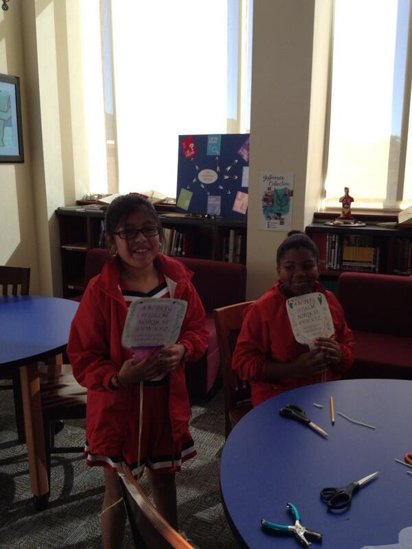 annghaber's tweet photo. Mrs. Pace's class making colonial hornbooks in the library #WALearns http://t.co/vi94Jp1jbS