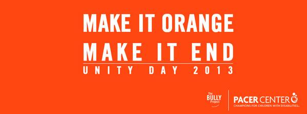 bullymovie's tweet photo. "Empathy is the most essential quality of civilization" - Roger Ebert. It's #UnityDay2013 w/ friends @PACERCenter. http://t.co/MJDmIYvbNe
