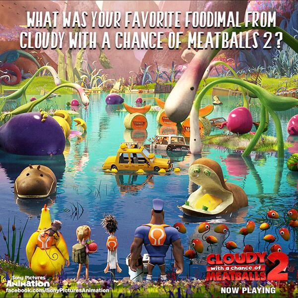 SonyAnimation's tweet photo. What was your favorite #foodimal from @CloudyMovie 2? Let us know! #CloudyMovie2 http://t.co/vLjItbwsRh