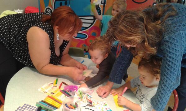 Aujourd'hui, la Calandreta d'Orthez participe aux 10 ans du RAM (relais assistantes maternelles)  à Orthez