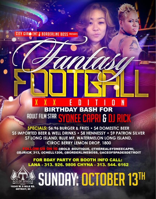 Ace of Spades Detroit is where you wanna be this Sunday Oct. 13th#birthday#fantasyfootbal#meetngreet#live#turnup<a href="/tag/itsgoingdwn"class="tags"><span>#itsgoingdwn</span></a>