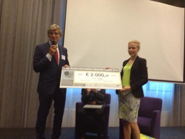 JBISAward's tweet image. Winnaar JBISA 2013: Christina Hofer