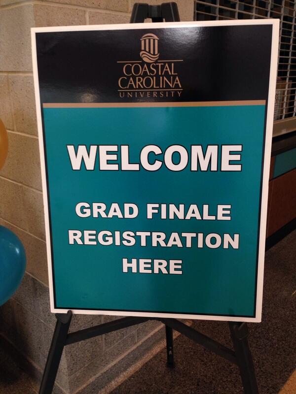 CoastalSAA's tweet photo. We are here in full force! Come out December graduates #CCU13 http://t.co/qw8D1dX5Or
