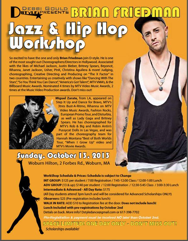 dstyledance's tweet photo. FINALLY it's here!!! Don't forget THIS SUNDAY Oct 13th @brianfriedman and @migzmigzmigz Don't miss out!! http://t.co/JlNOQbm5Ws
