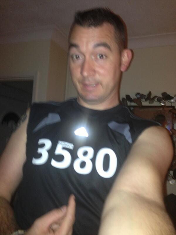 Please sponsor my mate J who is running the half marathon for us. Email project3580@yahoo.co.uk with the amount. Ta!
