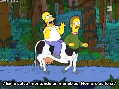 HomeroLodijo's tweet photo. ♫En la selva, montando un monstruo, Homero es feliz♫ https://t.co/1o0GDs9A5H