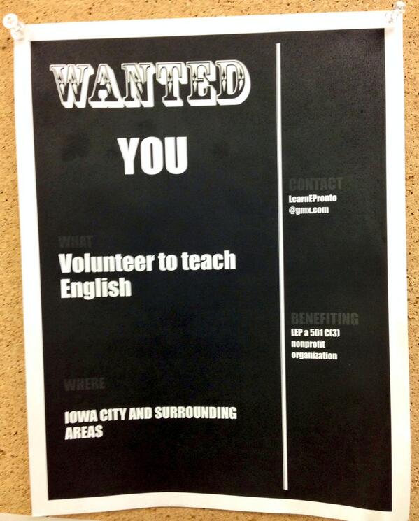 LearnEnglishPro's tweet image. What: Volunteer to teach English. Where: IC &amp;amp; surrounding areas. Contact: LearnEPronto@GMX.com