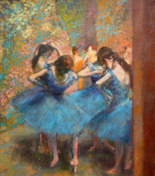 "<a href="/Natusik16/">Natusik</a>: By Edgar #DEGAS "Blue Dancers" 1890.. " <a href="/IvethRocio/">Rocío Iveth</a> <a href="/ArteUcv/">ArtesUcv</a> <a href="/ARTEfr/">ARTE</a> @PALOMINOFASHION <a href="/cbamadrid/">Círculo de Bellas Artes - Casa Europa</a>