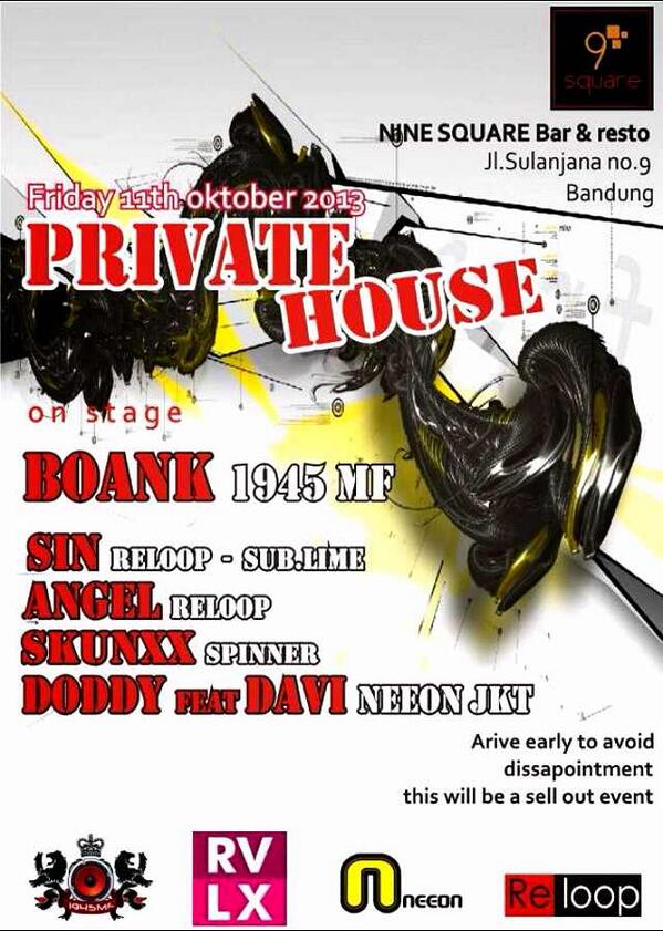 neeon_id's tweet photo. Tomorrow fri, oct 11th '13 @ninesquare_bdg w/ @boank @doddyardiyono &amp; @sianggadjabir http://t.co/Bfbu7D1K73