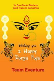 WISH YOU ALL HAPPY &amp; PROSPEROUS DURGA PUJA &amp; DUSSEHRA - TEAM EVENTURE