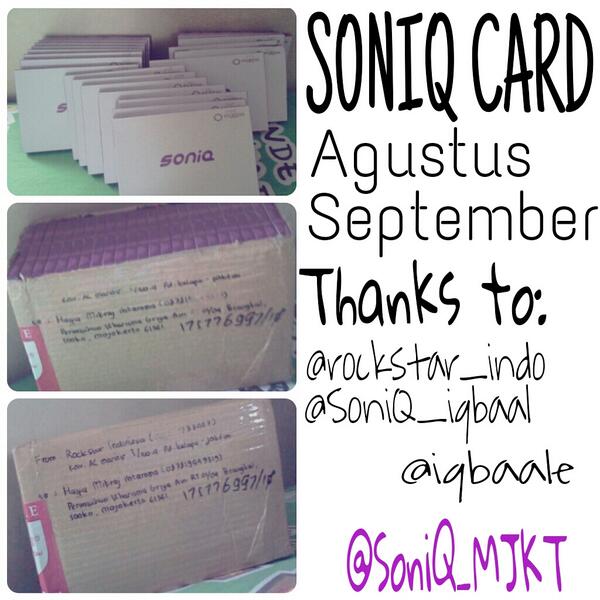SoniQ_MJKT's tweet photo. Alhamdulillah SF sesi Agt-Sept nyampai :D thank you @rockstar_indo @SoniQ_iqbaal @iqbaale 10/10/2013 http://t.co/icPFF1SbSq