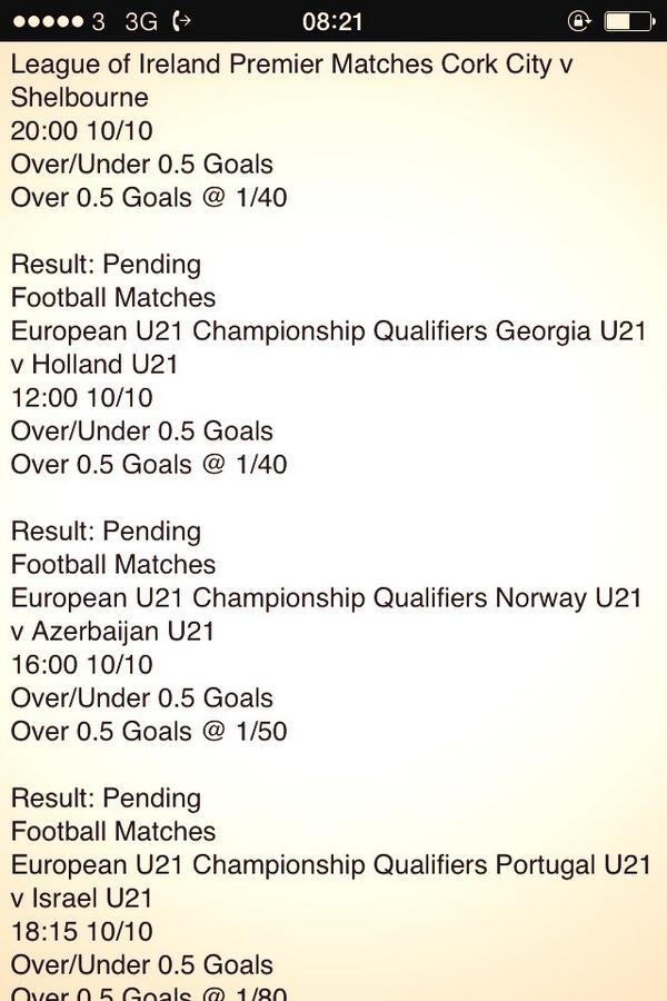 SportsTipsMan's tweet image. Bet 2 : 4 games - £1.04 returns £1.13 #TST