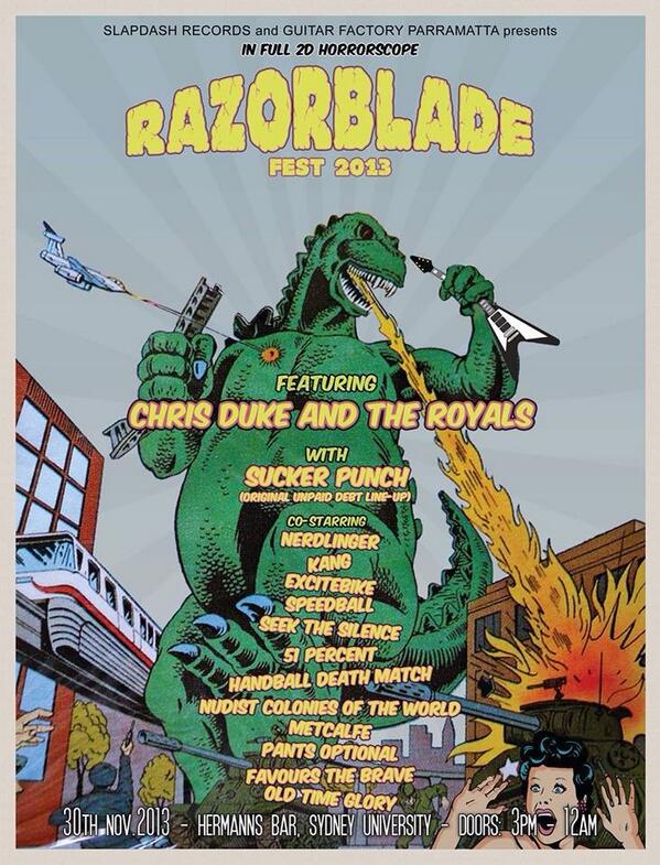 We're stoked to be a part of this festival. It will be our last show of the year before we head into the studio.