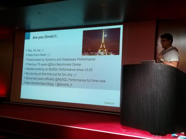 freshdaz's tweet image. #mysqltechday performance with @dimitrik_fr @LeMug_fr