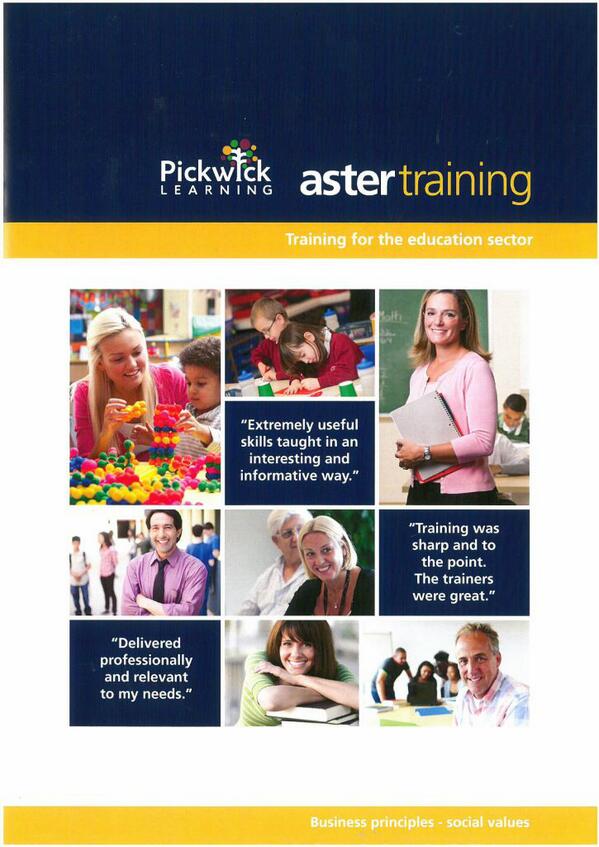 We are delighted to introduce our new CPD in Education brochure in conjunction with Aster Group @AsterTraining1