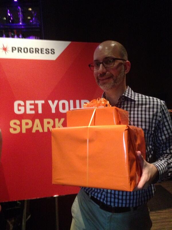 cpizzella's tweet photo. The man behind the spark and all the beautiful design work of #prgs13! @progressSW's @cprovancher http://t.co/w7ZrSBCdk3