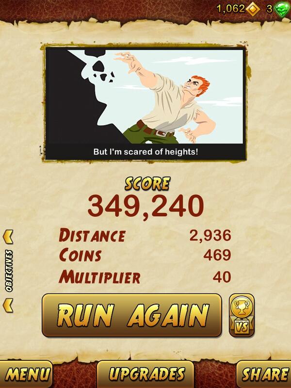 I got 349240 points while escaping from a Giant Demon Monkey. Beat that! bit.ly/TempleRun2