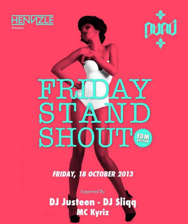 BLOWF1SH's tweet photo. Also @Hennzle Presents: "Friday Stand Shout" (EDM Edition) @PURO Don't Miss it!!!! http://t.co/FNlAQuqJNf