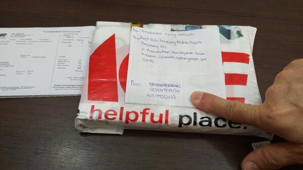 17SGIVEAWAY's tweet photo. @thezabzurd here's a photo of the package! http://t.co/ZpJ1fzKR34
