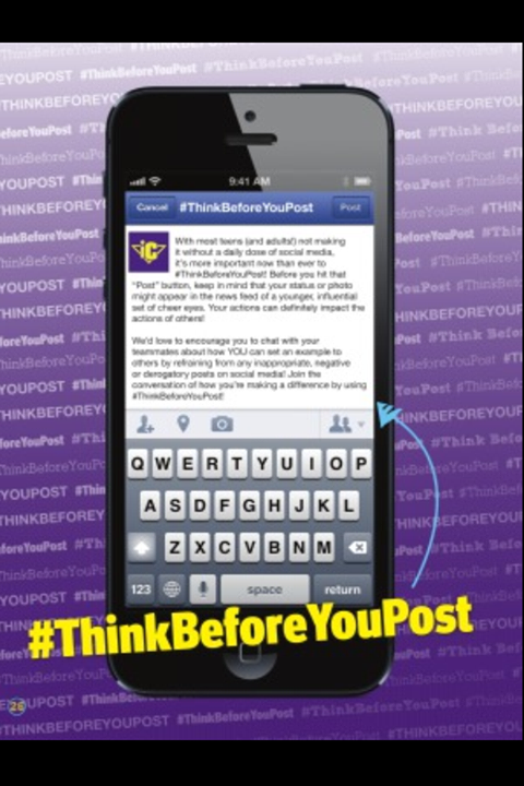 InsideCheer's tweet photo. #THINKBEFOREYOUPOST Before you hit that "POST" button, keep in mind that your status or photo might appear in ... http://t.co/RY8DaibWRA