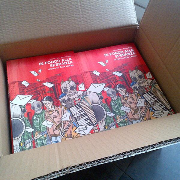 Sono arrivate le copie di "In fondo alla speranza " di Jacopo Frey e Nicola Gobbi al Komikazen #kom99 <a href="/comma22/">Comma 22</a>