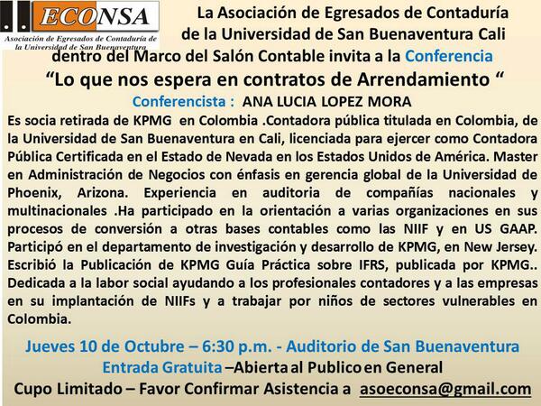 trinarcontable's tweet photo. Otra invitacion espectacular por parte de nuestro colega Javier Gallego Ayala http://t.co/8ba0OSziF4