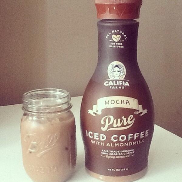 CalifiaFarms's tweet image. This morning's Mocha moment brought to you by @kristy_j. #icedcoffee #coldbrewcrew