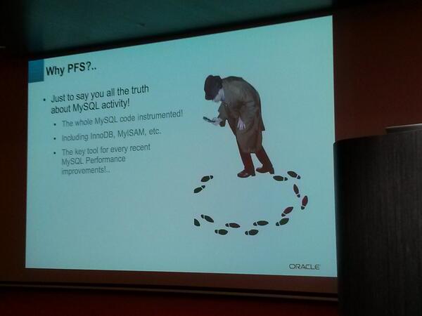freshdaz's tweet image. #mysqltechday Why use PFS ?