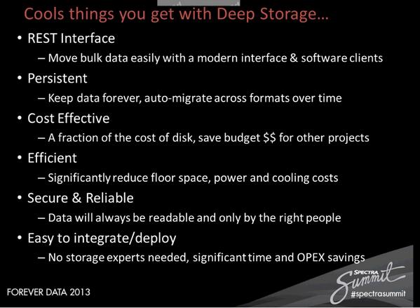 RMDLimited's tweet image. RT @Fred_Monsone: Cool things users can do with #deepstorage #SpectraSummit