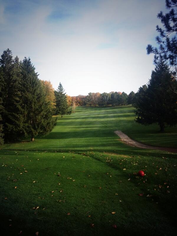 Beautiful fall morning at the course. Come on out and play 18 and a cart for $18!