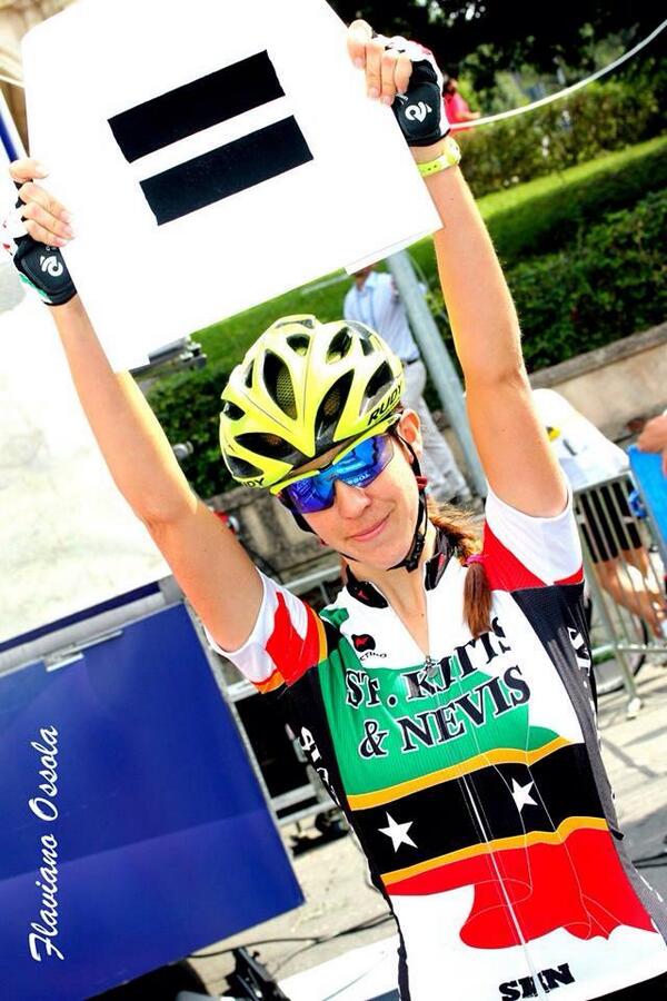 KathrynBertine's tweet photo. Team presentation at UCI Road Worlds. Until women's cycling is equal, if they give me a stage, I'll give them a show. http://t.co/o31Q1xCZyx