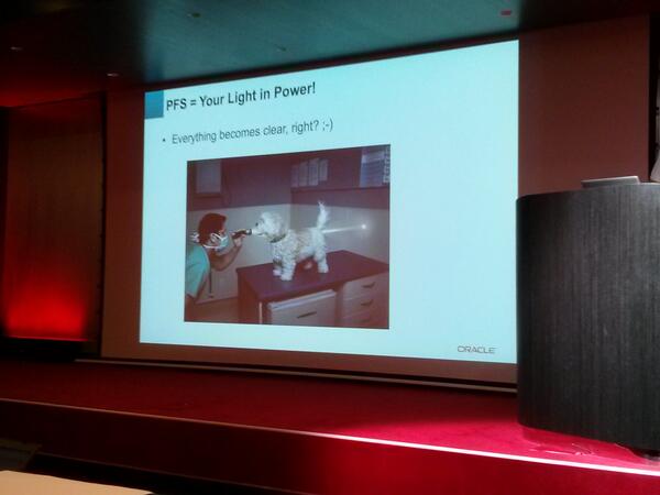 freshdaz's tweet image. #mysqltechday tout est clair sur PFS