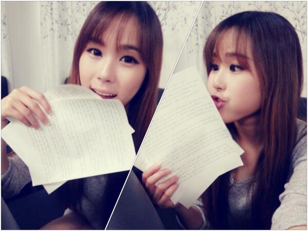 BPPOP_5's tweet photo. ★비피팝제인★ hope you all read my letter and listening to BPPOPs Never Ever Let Me Go haha xx http://t.co/NKD1gEq0m8
