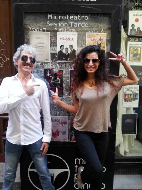 PazosSergio's tweet photo. Entrando con @rosannawalls @sasipf al Purgatorio. En nada empezamos @microteatro http://t.co/fOs5MCJRAB
