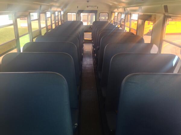 TopSpinJay's tweet image. A clean bus interior is a happy bus. #washedwaxedfloor #cleanseats #cleanwalls #disinfected #smellsbetter