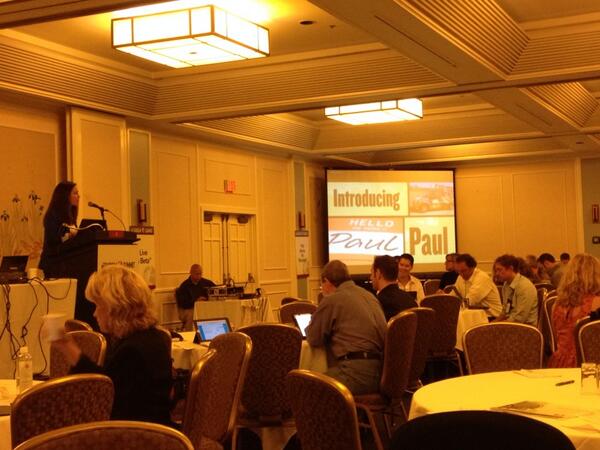 Go @LisaPHuber! The only thing missing is <a href="/mayorgatsby/">Adam Johnson</a> #ets13.