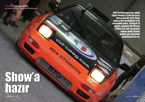 ddtcmag.com DDTC MAG Ekim sayısını okumak için: bit.ly/1e9ssWa Nissan 200SX S13 MTG Performance