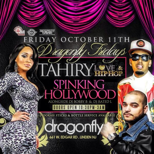 Tonight #DragonFlyFridays 661 W Edgar Rd Linden NJ <a href="/TheRealTahiry/">Tahiry</a> <a href="/DJSPINKING/">DJ SPINKING</a> <a href="/DJHollywoodKO/">DJHollywoodKO</a> <a href="/DJBobbyB201/">DJ BOBBY B</a> 1030pm-3am