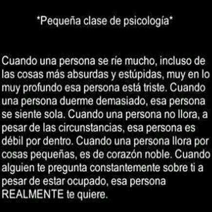 "Pequeña clase de psicología."