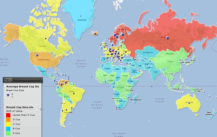 United States leads the world in largest average breast size and BMI - 9GAG