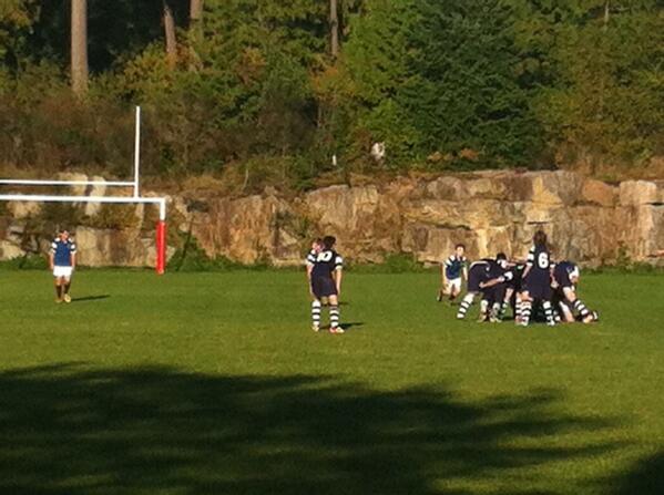 Great rugby game in right now!  Bantam boys vs. Sutherland.