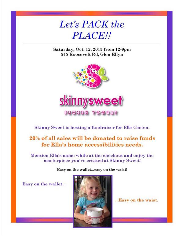 Caring4Castens's tweet photo. Oct 12 @ 12-9pm at 545 Roosevelt, Glen Ellyn. 20% of proceeds go to Ella Casten... http://t.co/SY2GWh09Hw