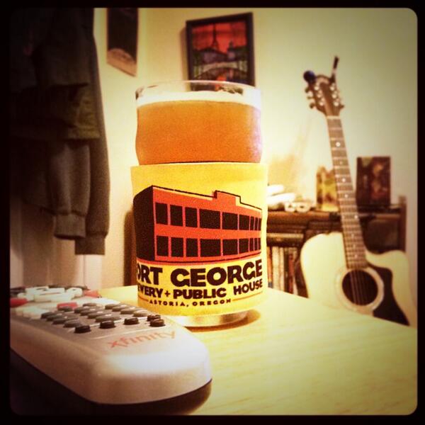 #VortexIPA in my <a href="/FortGeorgeBeer/">Fort George Brewery 🍺</a> pint glass, wrapped in a #FortGeorge koozie... #ORinSAV #trifecta