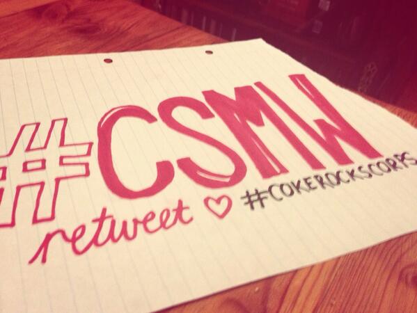 triangle_bitch's tweet image. #csmw #CokeRockCorps