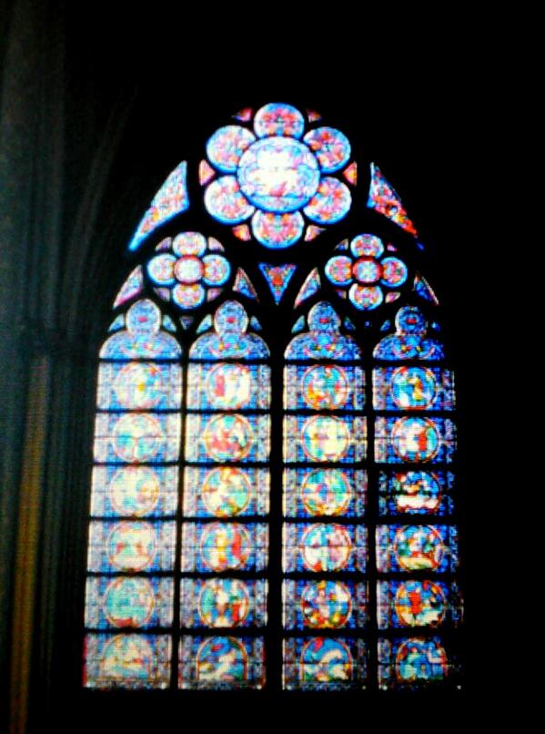 middengem's tweet photo. ~  Stained glass window in Notre Dame Cathedral ~   An awe inspiring experience in Paris <>·<>·<> <>·<>·<> <>·<>·<> http://t.co/yvCOpBQjb6