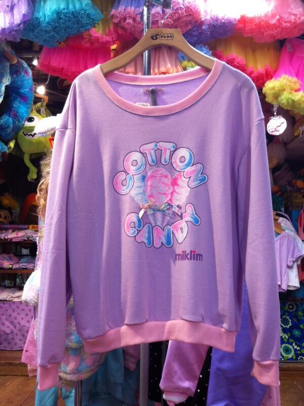 milklim コットンキャンディ スウェット 大人気コットンキャンディーのスウェット、全色 再入荷しますのでもう