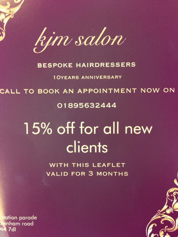 KJMSalon's tweet photo. Morning girls! Show this pic and still recieve the 15% off!! http://t.co/4HBkZmFOCG