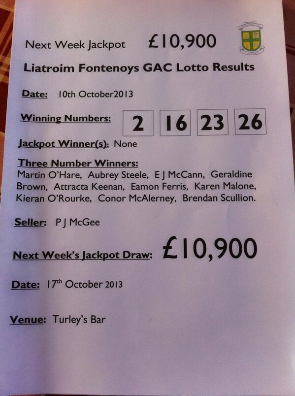 Liatroim lotto results