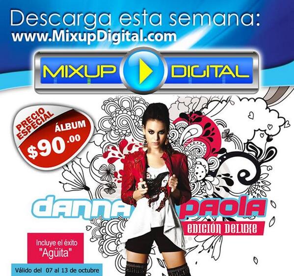UMusicMexico's tweet photo. La edición especial del álbum "@dannapaola" es el CD de la semana en #MixupDigital, consíguelo a precio especial. http://t.co/GfGXLU0FiY